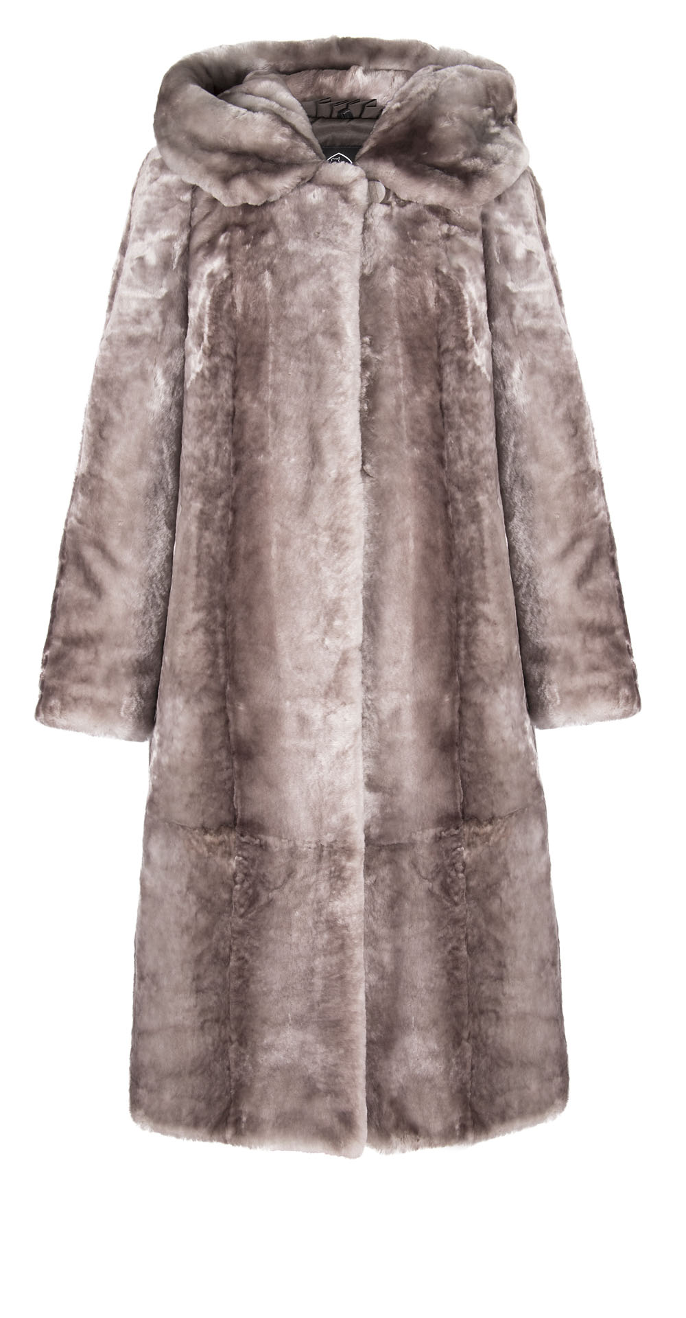 Пальто из мутона, цвет: Енот полоса - купить за 40000 в магазине - Гипермаркет меха