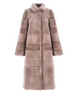 Пальто из меха бобра, цвет: Натуральный (бобёр) - купить за 126500 в магазине - Гипермаркет меха