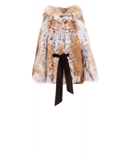 Полупальто из меха рыси, цвет: Натуральный (рысь) - купить за 558700 в магазине - Гипермаркет меха