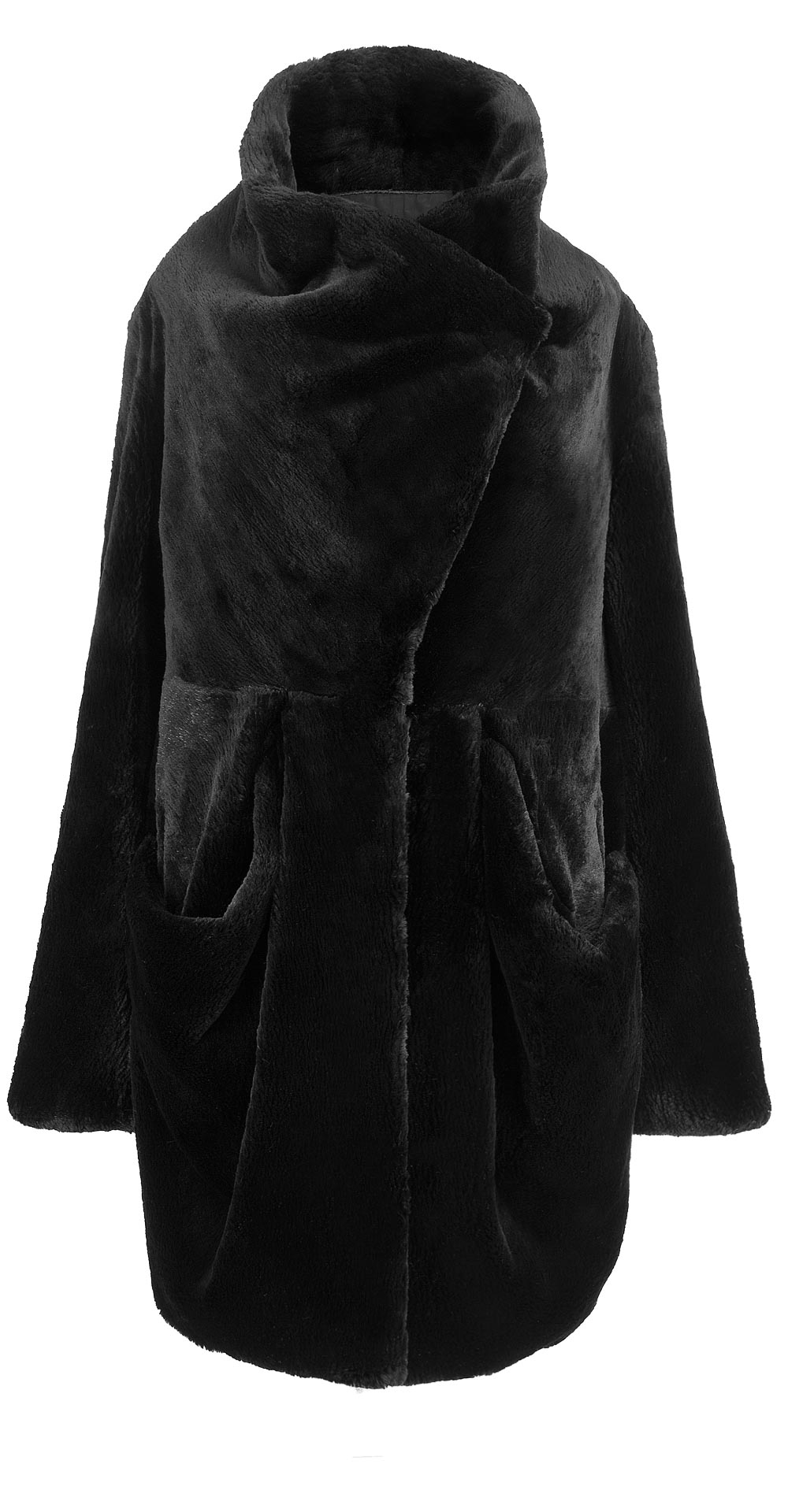 Полупальто из меха бобра, цвет: Чёрный - купить за 97500 в магазине - Гипермаркет меха