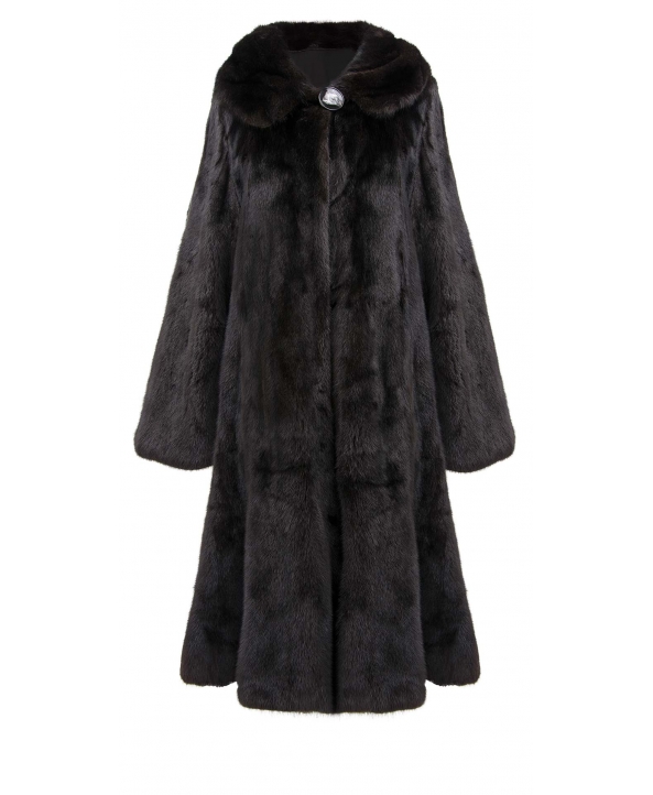 Пальто из меха норки, цвет: Чёрный - купить за 206800 в магазине - Гипермаркет меха