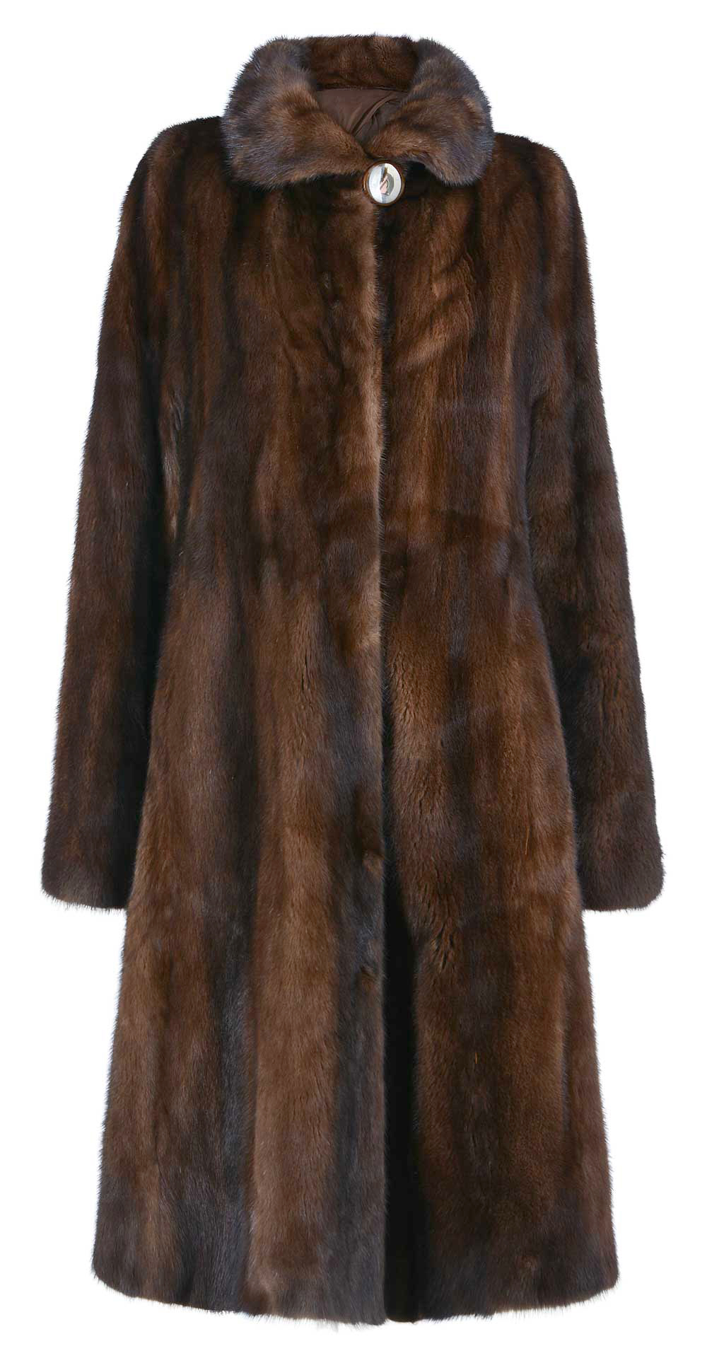 Пальто из меха норки, цвет: Коричневый - купить за 198000 в магазине - Гипермаркет меха