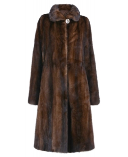 Пальто из меха норки, цвет: Коричневый - купить за 198000 в магазине - Гипермаркет меха