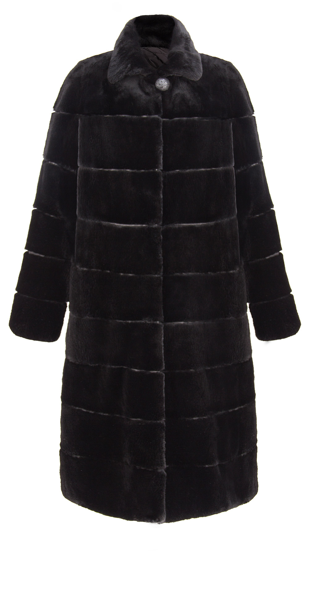 Пальто из меха бобра, цвет: Чёрный - купить за 128000 в магазине - Гипермаркет меха