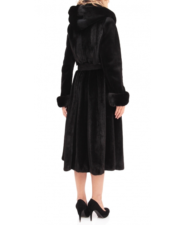 Пальто из меха норки, цвет: Чёрный - купить за 218900 в магазине - Гипермаркет меха