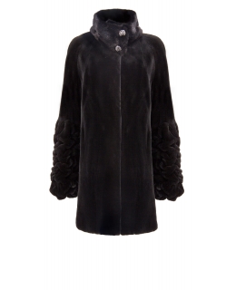 Пальто из меха норки, цвет: Чёрный - купить за 180000 в магазине - Гипермаркет меха