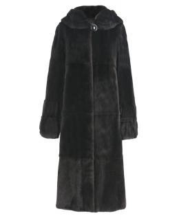 Пальто из меха норки, цвет: Блэкглама - купить за 289000 в магазине - Гипермаркет меха