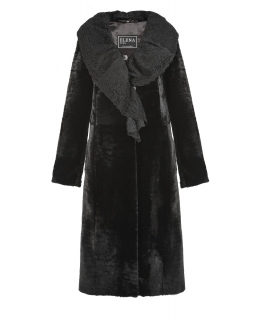 Пальто из мутона, цвет: Чёрный, отделка Каракуль - купить за 29900 в магазине - Гипермаркет меха