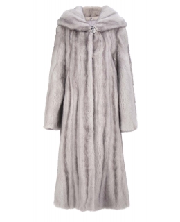 Пальто из меха норки, цвет: Сапфир - купить за 195000 в магазине - Гипермаркет меха