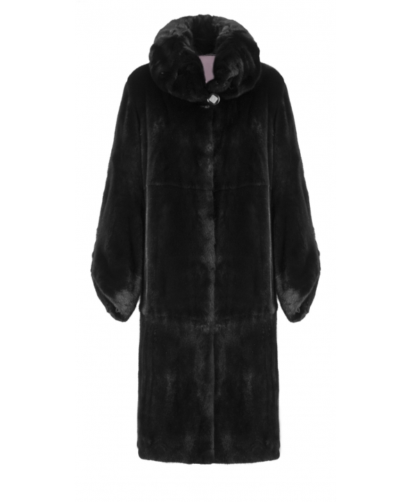 Пальто из меха норки, цвет: Чёрный - купить за 261300 в магазине - Гипермаркет меха