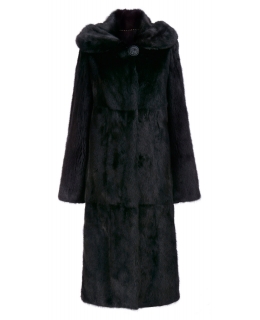 Пальто из меха норки, цвет: Чёрный - купить за 190000 в магазине - Гипермаркет меха