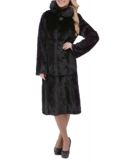 Пальто из меха норки, цвет: Чёрный - купить за 190000 в магазине - Гипермаркет меха