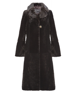 Пальто из мутона, цвет: Шоколад, отделка Норка - купить за 44700 в магазине - Гипермаркет меха