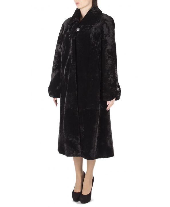Пальто из мутона, цвет: Агат - купить за 35200 в магазине - Гипермаркет меха