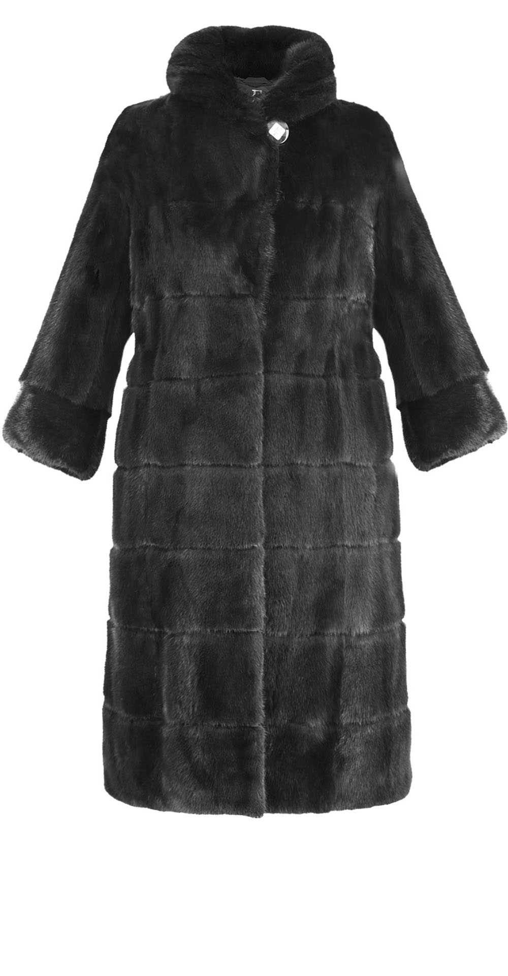 Полупальто из меха норки, цвет: Чёрный - купить за 201500 в магазине - Гипермаркет меха