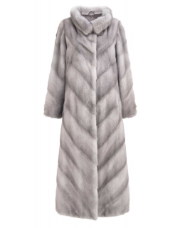 Пальто из меха норки, цвет: Сапфир - купить за 332400 в магазине - Гипермаркет меха