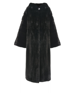 Пальто из меха норки, цвет: Чёрный - купить за 290300 в магазине - Гипермаркет меха