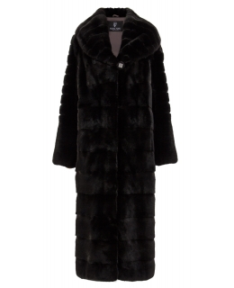 Пальто из меха норки, цвет: Чёрный - купить за 256000 в магазине - Гипермаркет меха