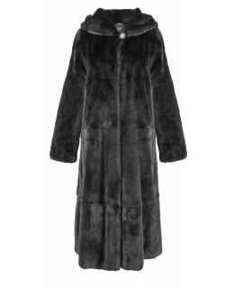 Пальто из меха норки, цвет: Чёрный - купить за 297000 в магазине - Гипермаркет меха