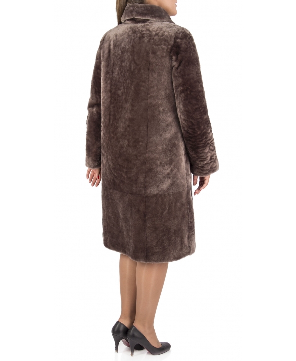 Пальто из мутона, цвет: Капучино - купить за 40000 в магазине - Гипермаркет меха