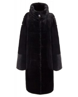 Полупальто из меха бобра, цвет: Чёрный - купить за 114400 в магазине - Гипермаркет меха