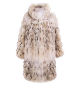 Полупальто из меха рыси, цвет: Натуральный (рысь) - купить за 592800 в магазине - Гипермаркет меха