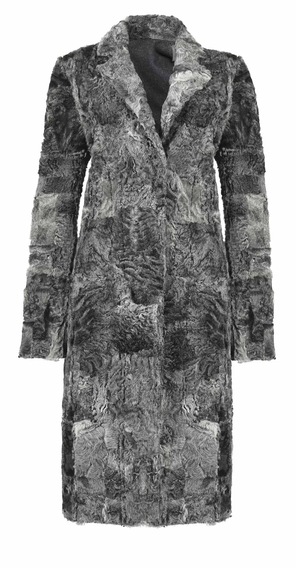 Пальто из каракуля, цвет: Серый - купить за 61600 в магазине - Гипермаркет меха