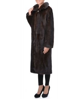 Пальто из меха норки, цвет: Махагон - купить за 180000 в магазине - Гипермаркет меха