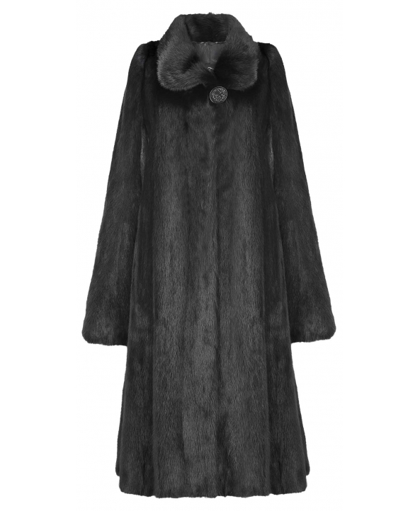 Пальто из меха норки, цвет: Чёрный - купить за 126000 в магазине - Гипермаркет меха