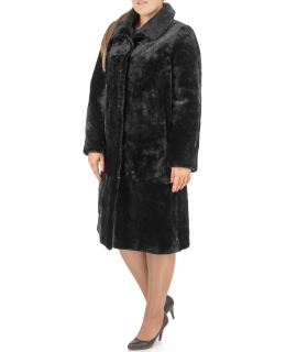 Пальто из мутона, цвет: Чёрный - купить за 40000 в магазине - Гипермаркет меха