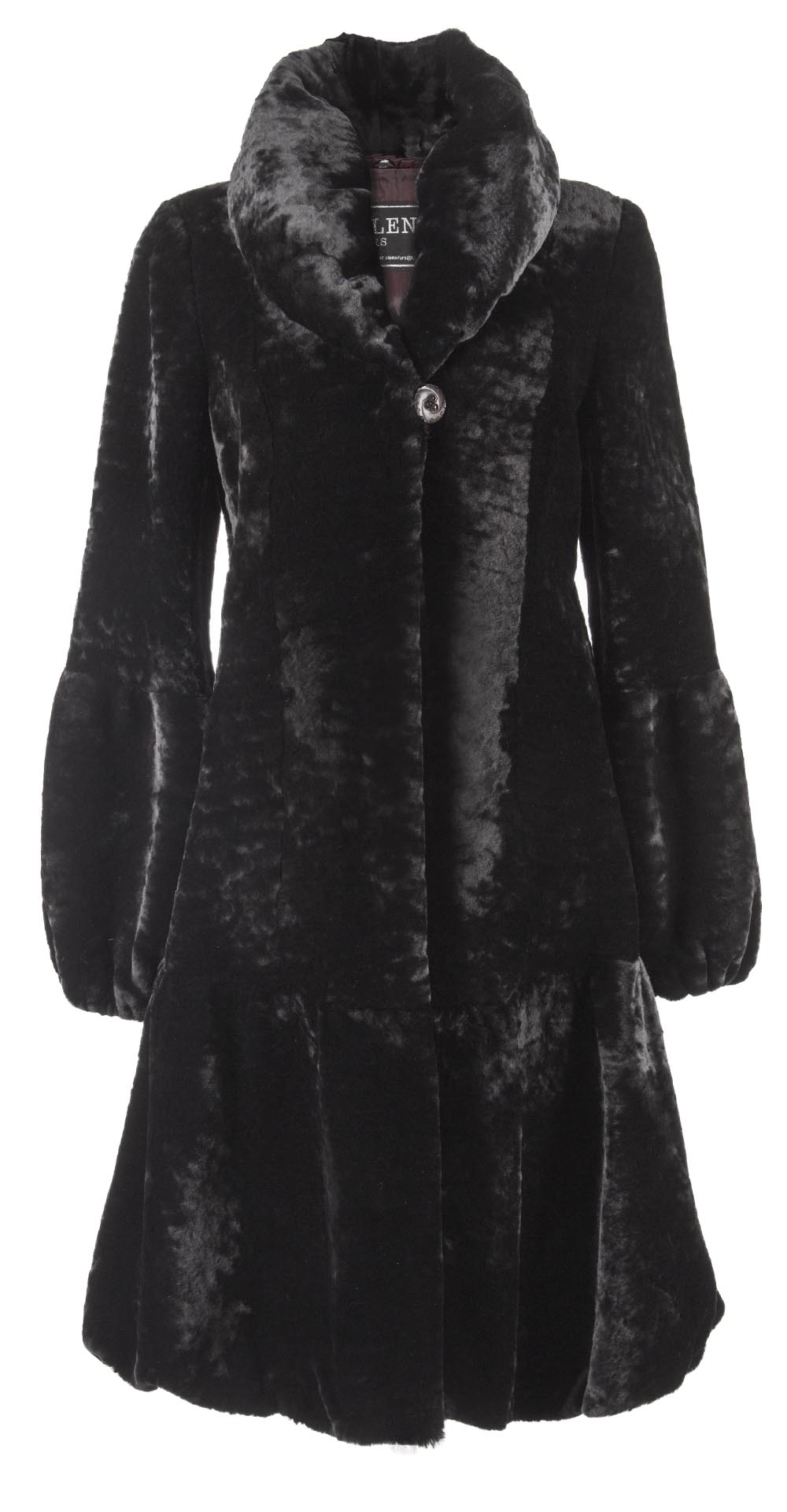 Пальто из мутона, цвет: Чёрный - купить за 36500 в магазине - Гипермаркет меха