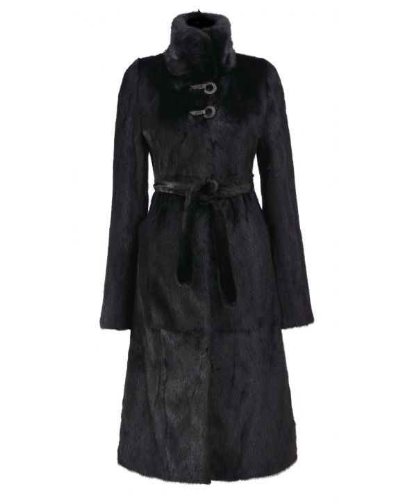 Пальто из меха норки, цвет: Чёрный - купить за 109200 в магазине - Гипермаркет меха