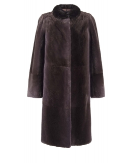 Пальто из меха бобра, цвет: Серый, отделка Норка - купить за 110000 в магазине - Гипермаркет меха