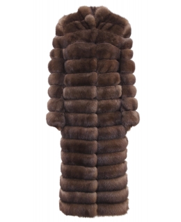 Пальто из меха соболя, цвет: Натуральный (соболь) - купить за 1645800 в магазине - Гипермаркет меха