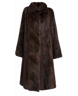 Пальто из меха норки, цвет: Махагон - купить за 240700 в магазине - Гипермаркет меха