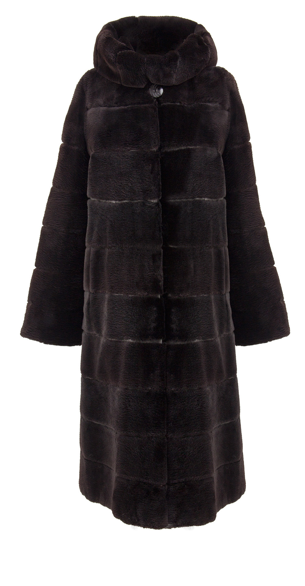 Пальто из меха бобра, цвет: Чёрный - купить за 119200 в магазине - Гипермаркет меха