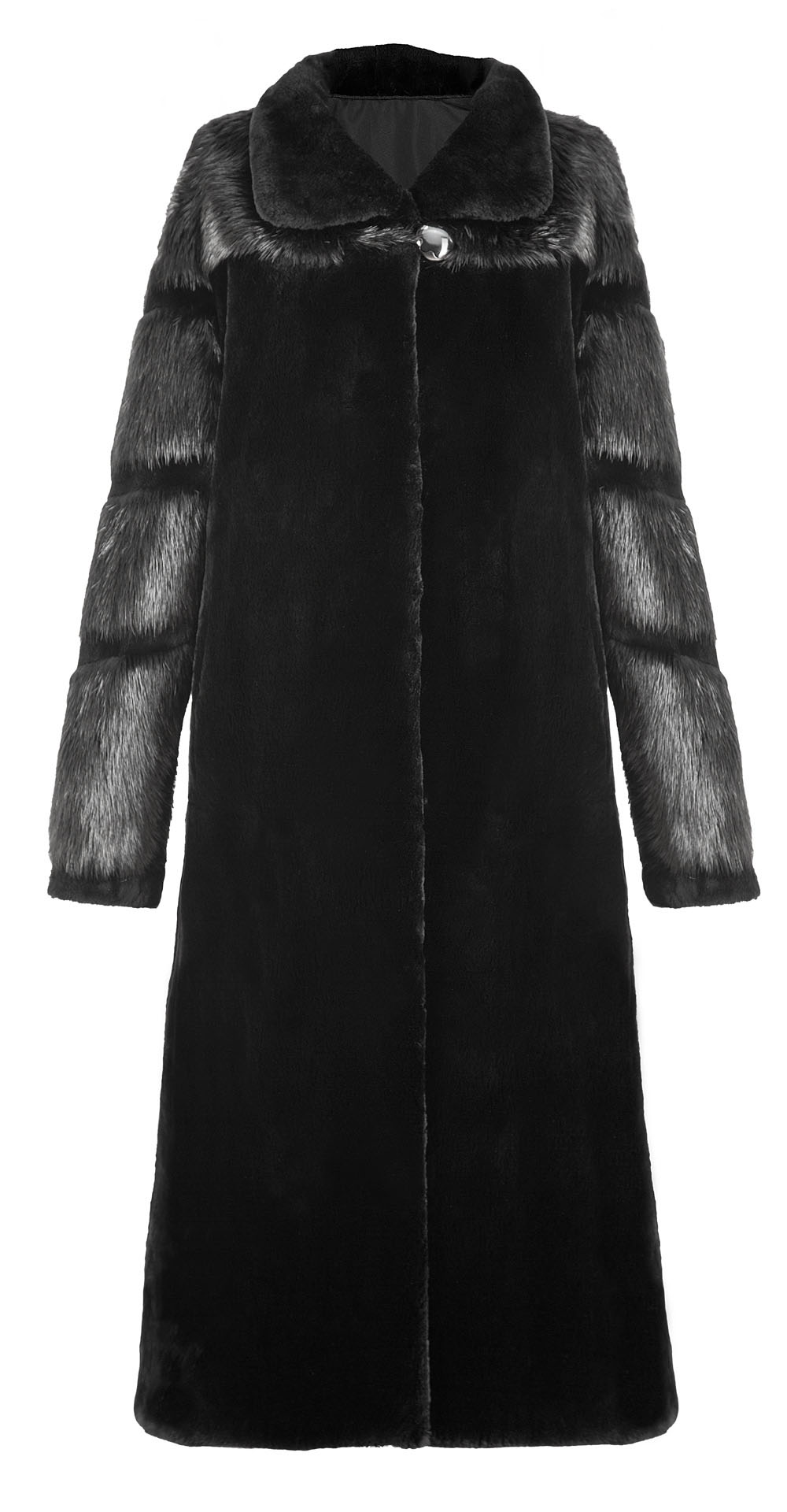 Пальто из меха бобра, цвет: Чёрный - купить за 101600 в магазине - Гипермаркет меха