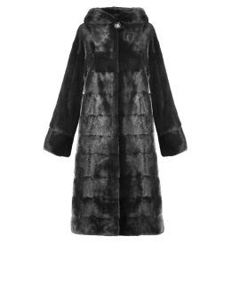Пальто из меха норки, цвет: Чёрный - купить за 266600 в магазине - Гипермаркет меха
