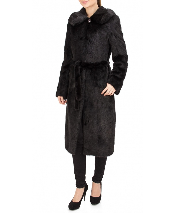 Пальто из меха норки, цвет: Чёрный - купить за 115800 в магазине - Гипермаркет меха