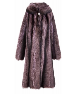 Пальто из меха енота, цвет: Деграде - купить за 85800 в магазине - Гипермаркет меха