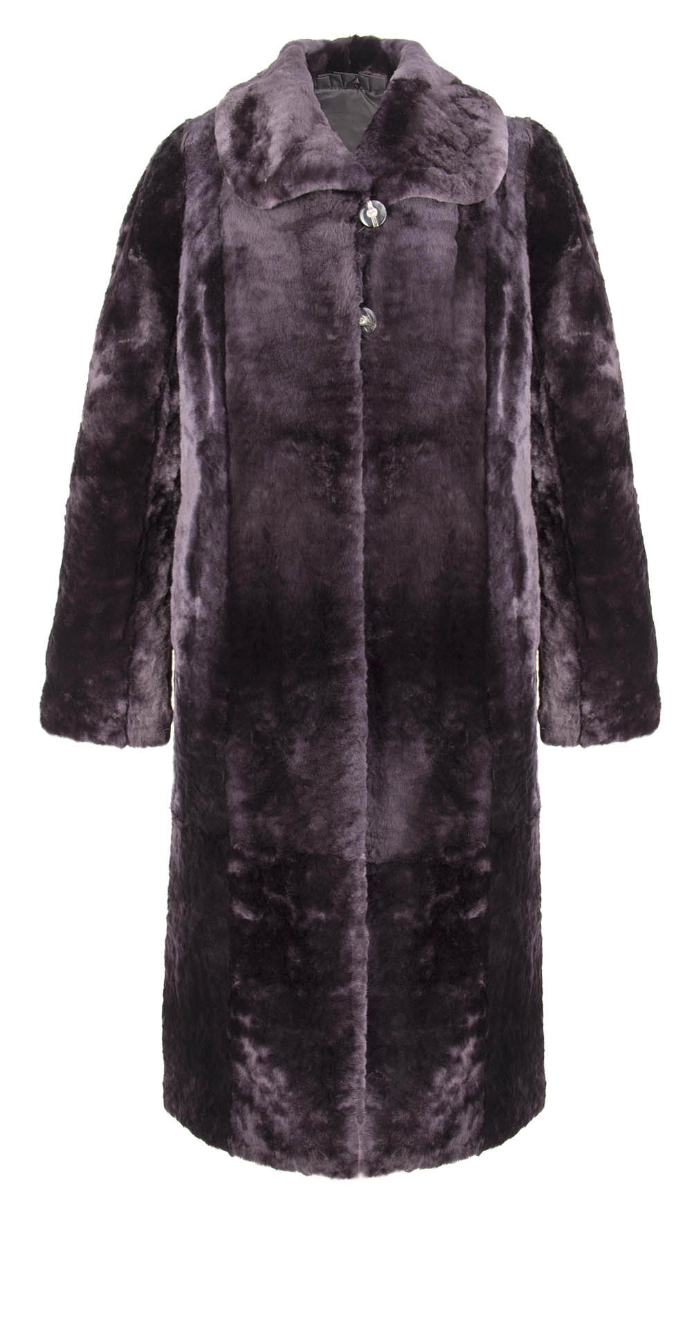Пальто из мутона, цвет: Графит / Серебристо-синий - купить за 40000 в магазине - Гипермаркет меха