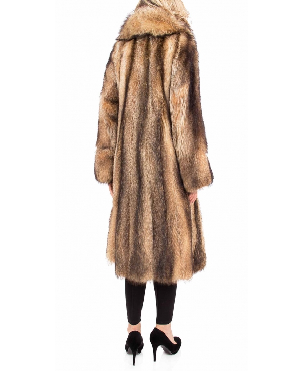 Пальто из меха енота, цвет: Золотой - купить за 85800 в магазине - Гипермаркет меха