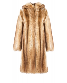 Пальто из меха енота, цвет: Кристалл - купить за 168700 в магазине - Гипермаркет меха