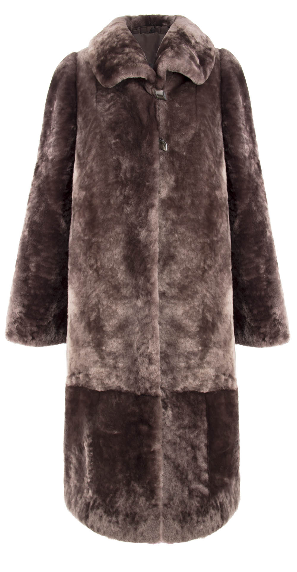 Пальто из мутона, цвет: Сталь - купить за 40000 в магазине - Гипермаркет меха