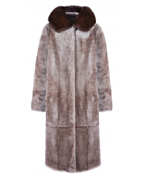 Пальто из мутона, цвет: Енот, отделка Мех - купить за 50000 в магазине - Гипермаркет меха