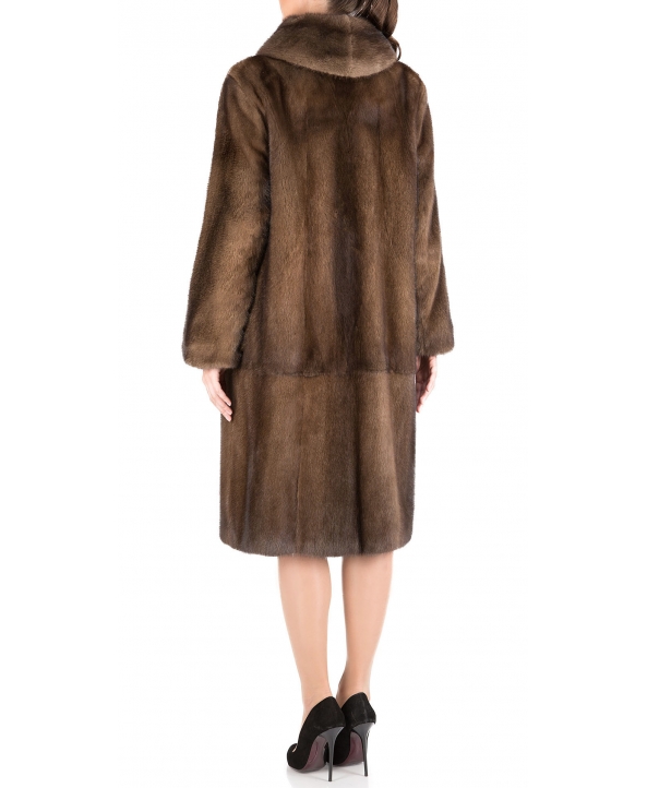 Пальто из меха норки, цвет: Тонированный - купить за 210000 в магазине - Гипермаркет меха