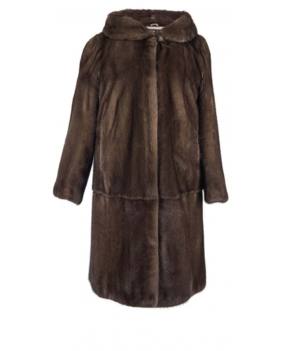 Пальто из меха норки, цвет: Тонированный - купить за 252000 в магазине - Гипермаркет меха