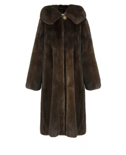 Пальто из меха норки, цвет: Махагон - купить за 286000 в магазине - Гипермаркет меха