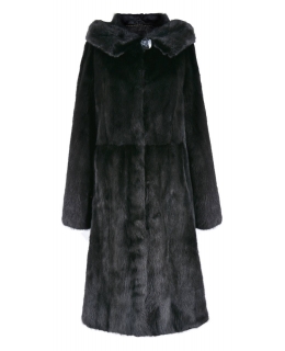 Пальто из меха норки, цвет: Чёрный - купить за 192000 в магазине - Гипермаркет меха