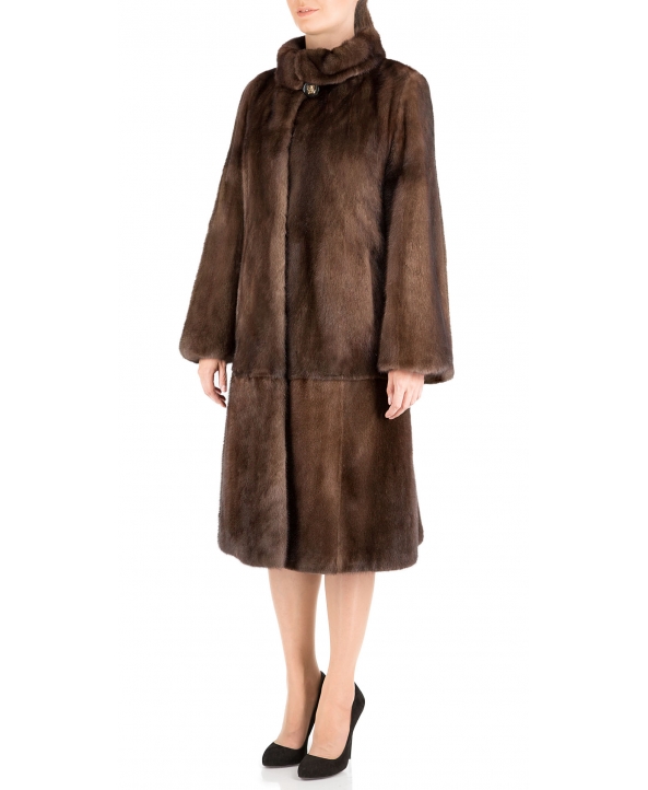 Пальто из меха норки, цвет: Тонированный беж - купить за 210600 в магазине - Гипермаркет меха